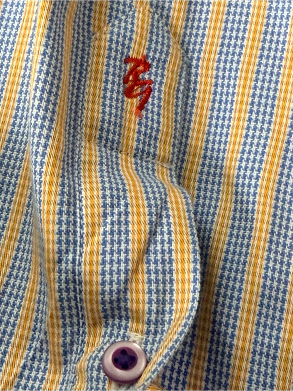 Robert Graham Striped Button Down – Paisley Contrast Cuffs. Size XL - Picture 4 of 13